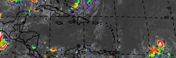Storm Dean grows in Atlantic