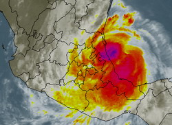 Mexico for Hurricane Dean's second strike