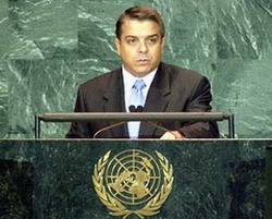 Felipe Perez Roque, Cubas Foreign Minister is in New York for UN Assembly