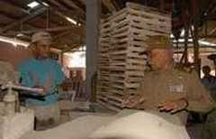 Cuban Vice President Juan Almeida Bosque visited two construction materials plants in Central Cuba