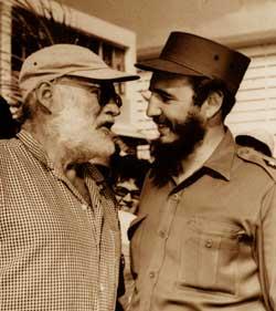 Hemingway & Fidel Castro 1960