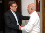 Cuban First Vice President Jose Ramon Machado Ventura met in Havana with the Italian Communist Leader