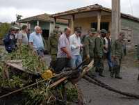 Cuban First Vice President Meets Evacuees from Area Hit by Hurricane Paloma