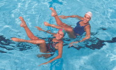 synchronized swimmers