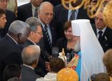 Cuban President Raul Castro attended on Sunday the consecration Russian Orthodox Cathedral